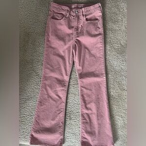 GAP Vintage Rose Pink High Rise ‘70’s Flare Velveteen Jeans Girls 14 Slim